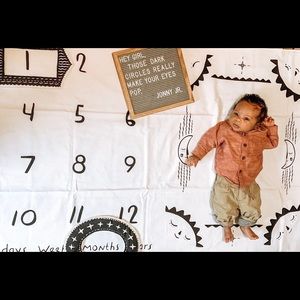 Baby Monthly Milestone Mat